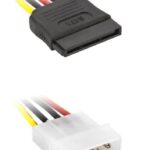 POWERTECH καλώδιο SATA 15pin (F) σε IDE 4pin (M) CAB-W011, 15cm - 5210131018057