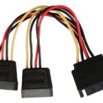 POWERTECH καλώδιο SATA 15pin male σε 2x 15pin female CAB-W012 - 5210131014844
