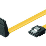 POWERTECH Καλώδιο SATA III 7pin σε 7pin 90° CAB-W028, Metal Clip 0.5m - 5210131015124