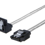 POWERTECH Καλώδιο SATA III 7pin σε 7pin 90° CAB-W033, flat, 0.5m - 5210131023747