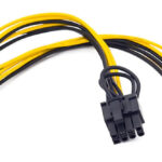 POWERTECH καλώδιο EPS 12V 8pin (F) σε 2x PCIe 8pin (6+2) CAB-W035, 20cm - 5210131028902