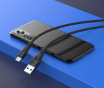 CELEBRAT καλώδιο USB-C σε USB CB-18T, 3A, 480Mbps, 1m, μαύρο - 6925146981522 - Image 2