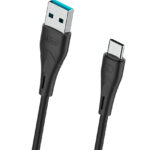 CELEBRAT καλώδιο USB-C σε USB CB-18T, 3A, 480Mbps, 1m, μαύρο - 6925146981522
