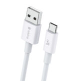 CELEBRAT καλώδιο USB-C σε USB CB-24C, 3A, 1.2m, λευκό - 6925146982215