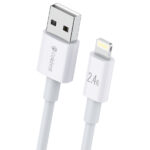 CELEBRAT καλώδιο Lightning σε USB CB-24L, 2.4A, 1.2m, λευκό - 6925146982208