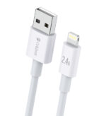 CELEBRAT καλώδιο Lightning σε USB CB-24L, 2.4A, 1.2m, λευκό - 6925146982208