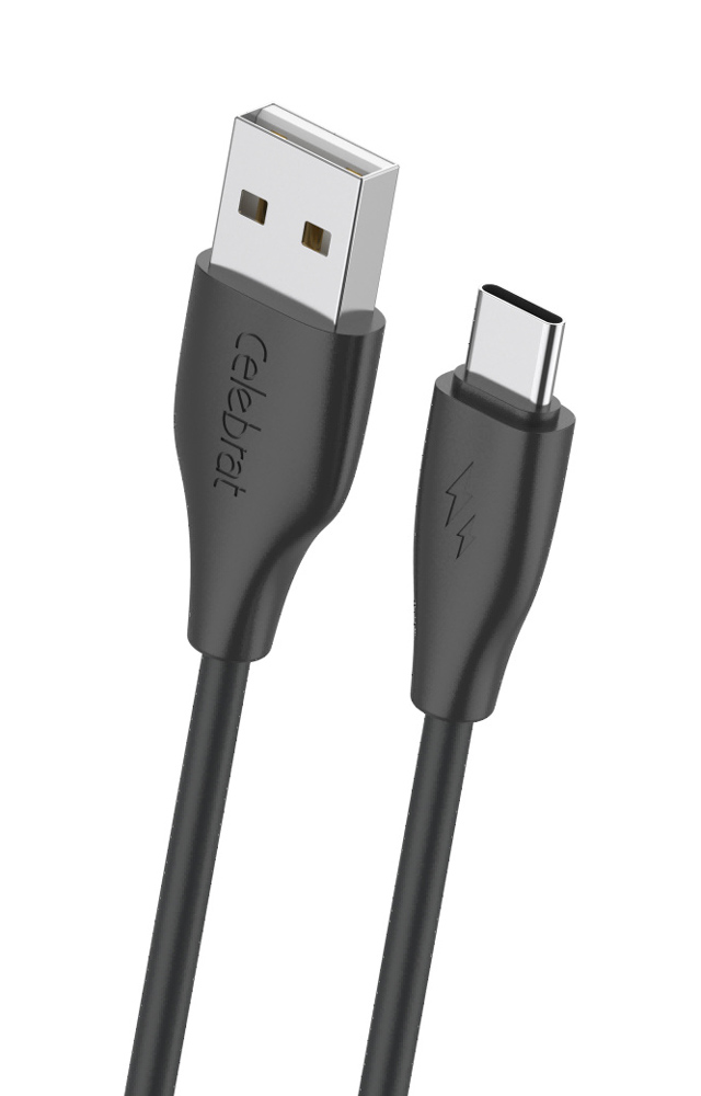 CB-31A-C-BK CELEBRAT καλώδιο USB-C σε USB CB-31A, 3A, 480Mbps, 1m, μαύρο - 6925146983007 - Image 1