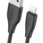 CELEBRAT καλώδιο Lightning σε USB CB-31, 3A, 480Mbps, 1m, μαύρο - 6925146983014