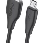 CELEBRAT καλώδιο micro USB σε USB CB-31, 3A, 480Mbps, 1m, μαύρο - 6925146983021