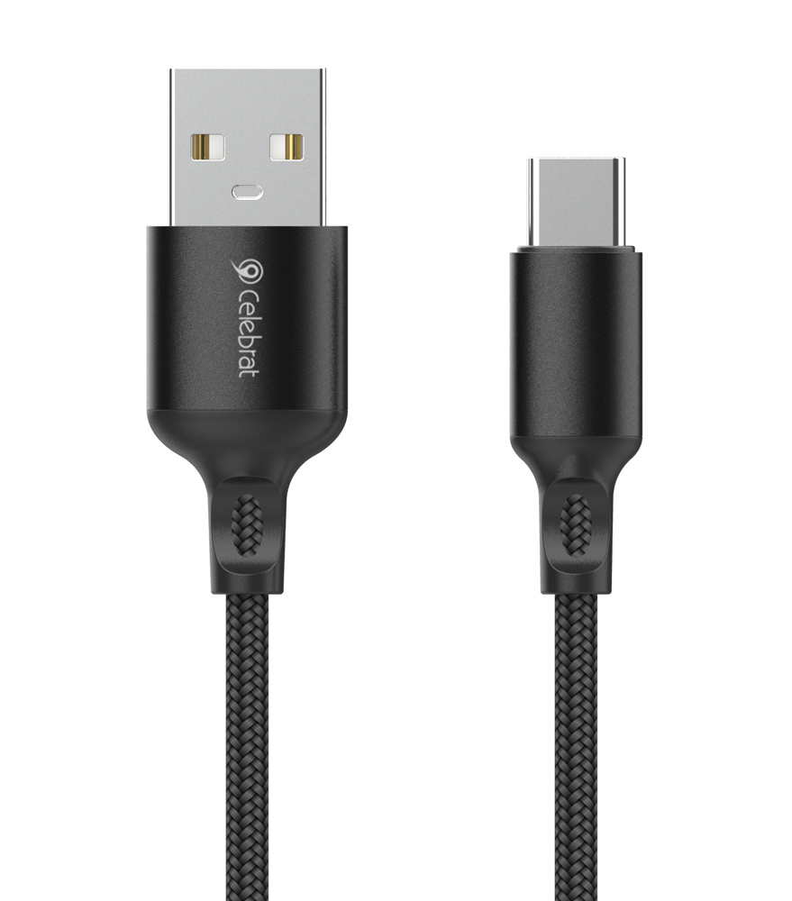 CB-32A-C CELEBRAT καλώδιο USB-C σε USB CB-32, 3A, 1m, μαύρο - 6925146983069 - Image 1