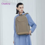 CHANTRIA γυναικεία τσάντα πλάτης CB00638 με θήκη laptop 15.6", 20.2L, χακί - 6970672356962 - Image 2