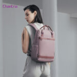 CHANTRIA γυναικεία τσάντα πλάτης CB00639 με θήκη laptop 14", 12.5L, μωβ - 6970672357273 - Image 2