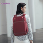CHANTRIA γυναικεία τσάντα πλάτης CB00639 με θήκη laptop 14", 12.5L, κόκκινη - 6970672357280 - Image 2