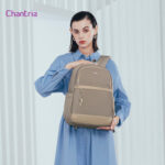 CHANTRIA γυναικεία τσάντα πλάτης CB00648 με θήκη laptop 14", 14.3L, χακί - 6970672357143 - Image 2