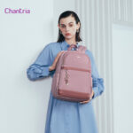 CHANTRIA γυναικεία τσάντα πλάτης CB00648 με θήκη laptop 14.3L", 14L, μωβ - 6970672357150 - Image 2