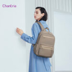 CHANTRIA γυναικεία τσάντα πλάτης CB00649 με θήκη laptop 14", 14.3L, χακί - 6970672357181 - Image 2
