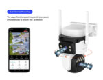 VSTARCAM smart ηλιακή κάμερα CB621DR, dual lens, 3MP, WiFi, SD, PTZ, IP66 - 5210131125830 - Image 2