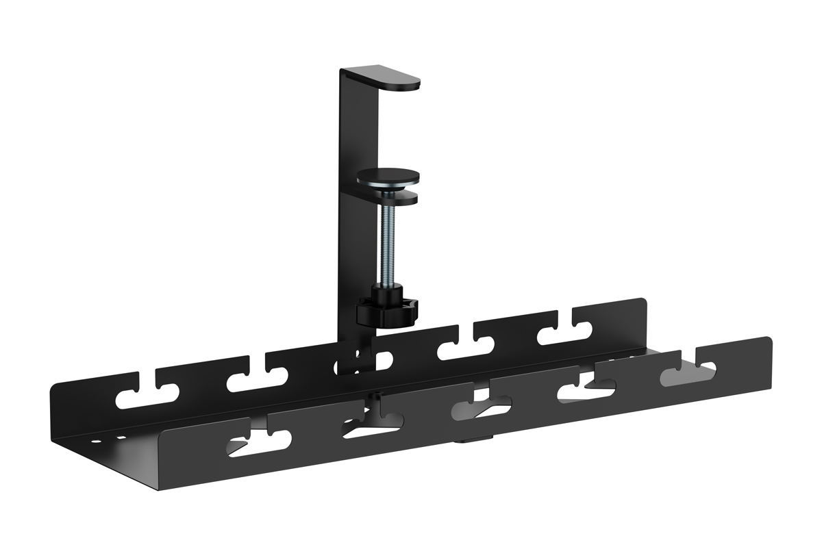 CC11-10-1 BRATECK cable management γραφείου CC11-10-1, μεταλλικό, 40x12.9x19cm, μαύρο - 5210131106709 - Image 1