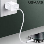 USAMS φορτιστής τοίχου US-CC118, 1x type-C, PD3.0 20W 3A, λευκός - 6958444926964 - Image 2