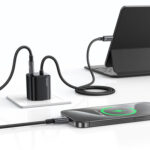 USAMS φορτιστής τοίχου CC264 με καλώδιο, USB-C, 30W, GaN, μαύρος - 6958444992686 - Image 2