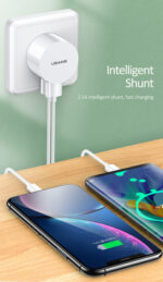 USAMS φορτιστής τοίχου T20, 2x USB, 2.1A, λευκός - 6958444970035 - Image 2