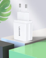 USAMS φορτιστής τοίχου T24 US-CC090, 2x USB, 2.1A, λευκός - 6958444982588 - Image 2