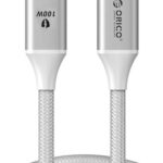 ORICO καλώδιο USB-C CDX-100CC, 100W, 480Mbps, 1m, λευκό - 6942227110848