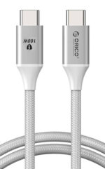 ORICO καλώδιο USB-C CDX-100CC, 100W, 480Mbps, 1m, λευκό - 6942227110848
