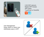 SECUKEY πληκτρολόγιο πρόσβασης CH1-WIFI-EM με κωδικό & κάρτα, Wi-Fi - 5210131077832 - Image 2