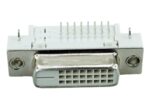 DVI Connector - DVI 25P, Nickel, White -