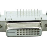DVI Connector - DVI 25P, Nickel, White -