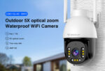 VSTARCAM smart κάμερα CS611Q-X5, 4MP, WiFi, PTZ, 5x zoom, SD, IP66 - 5210131117019 - Image 2