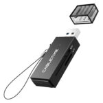 CABLETIME card reader CT-ASD3-PB για SD & micro SD, USB, 5Gbps, μαύρο - 5210131087756