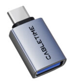 CABLETIME αντάπτορας USB-C σε USB CT-CMAF10-AG, 10Gbps, γκρι - 5210131108970