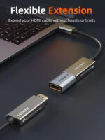 CABLETIME αντάπτορας HDMI CT-HEF8K-AG, 8K/60Hz, 4K/120Hz, 48 Gbps, γκρι - 5210131108949 - Image 2
