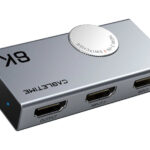 CABLETIME HDMI switch CT-HS8K2-AG, 2 σε 1, 8K/60Hz, 4K/120Hz, γκρι - 5210131094808