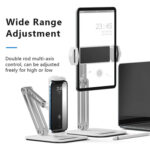 CABLETIME μεταλλική βάση tablet CT-PS03-AS, 4-13", ρυθμιζόμενη, λευκή - 5210131056141 - Image 2
