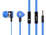 CELEBRAT earphones με μικρόφωνο D1, 3.5mm, Φ10mm, 1.2m flat, μπλε - 6925146931022