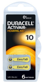 DURACELL μπαταρίες ακουστικών βαρηκοΐας Activair 10, 1.45V, 6τμχ - 4043752397888