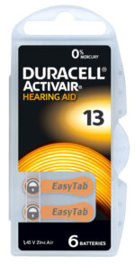 DURACELL μπαταρίες ακουστικών βαρηκοΐας Activair 13, 1.45V, 6τμχ - 4043752397864