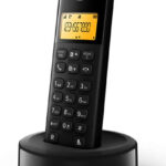 PHILIPS ασύρματο τηλέφωνο D1601B/34, με ελληνικό μενού, μαύρο - 4895229101012