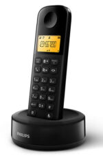 PHILIPS ασύρματο τηλέφωνο D1601B/34, με ελληνικό μενού, μαύρο - 4895229101012