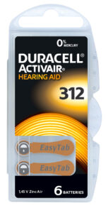 DURACELL μπαταρίες ακουστικών βαρηκοΐας Activair 312, 1.45V, 6τμχ - 4043752397871