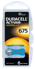 DURACELL μπαταρίες ακουστικών βαρηκοΐας Activair 675, 1.45V, 6τμχ - 4043752397857