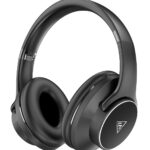 DOQAUS headphones DESIGN 1, ασύρματα & ενσύρματα, Φ40mm, 600mAh, μαύρα - 6974340900495