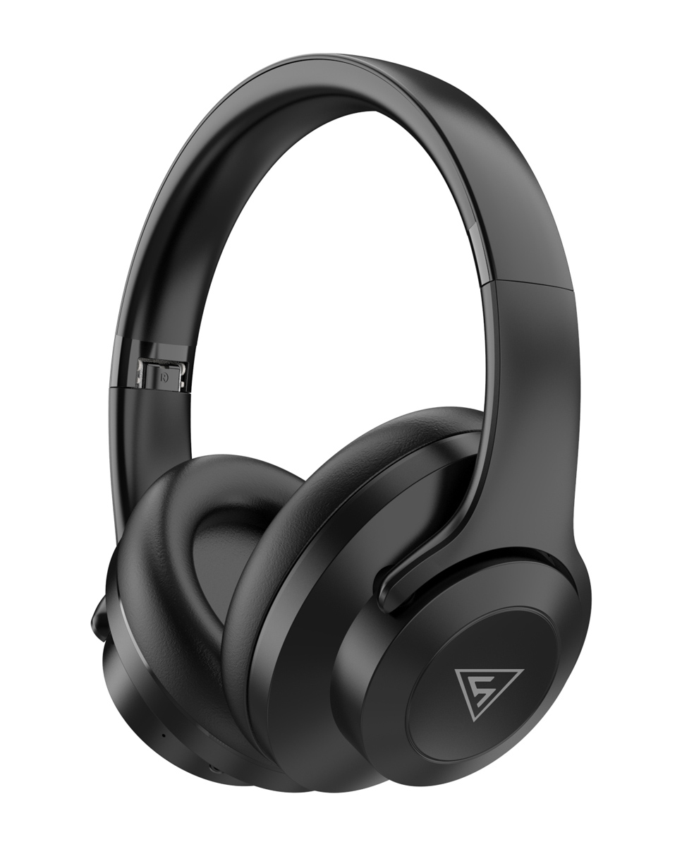 DESIGN2-BK DOQAUS headphones DESIGN 2, ασύρματα & ενσύρματα, Φ40mm, 600mAh, μαύρα - 6974340900570 - Image 1