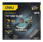 DELI δίσκος κοπής ξύλου DH-MJP185-E1, 60 δόντια, 185mm, 8200rpm - 6975495593662 - Image 2