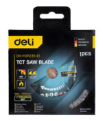 DELI δίσκος κοπής ξύλου DH-MJP235-E1, 60 δόντια, 235mm, 6500rpm - 6975495593686 - Image 2