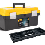 DELI εργαλειοθήκη DL-TC270, πλαστική, 40x21x19cm, μαύρη - 6975495597097