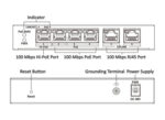 HIKVISION Managed switch DS-3E1106HP-EI, 4x PoE & 2x RJ45 ports, 100Mbps - 6941264094692 - Image 2